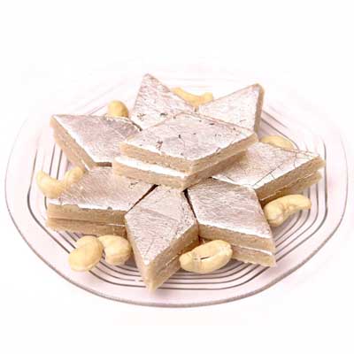 "Kaju Burfi -  1kg (Anand Sweets) Rajahmundry Exclusives - Click here to View more details about this Product